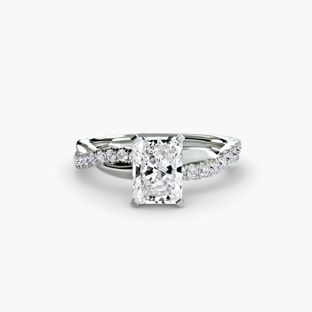 Virella Twist Ring – Oval Cut