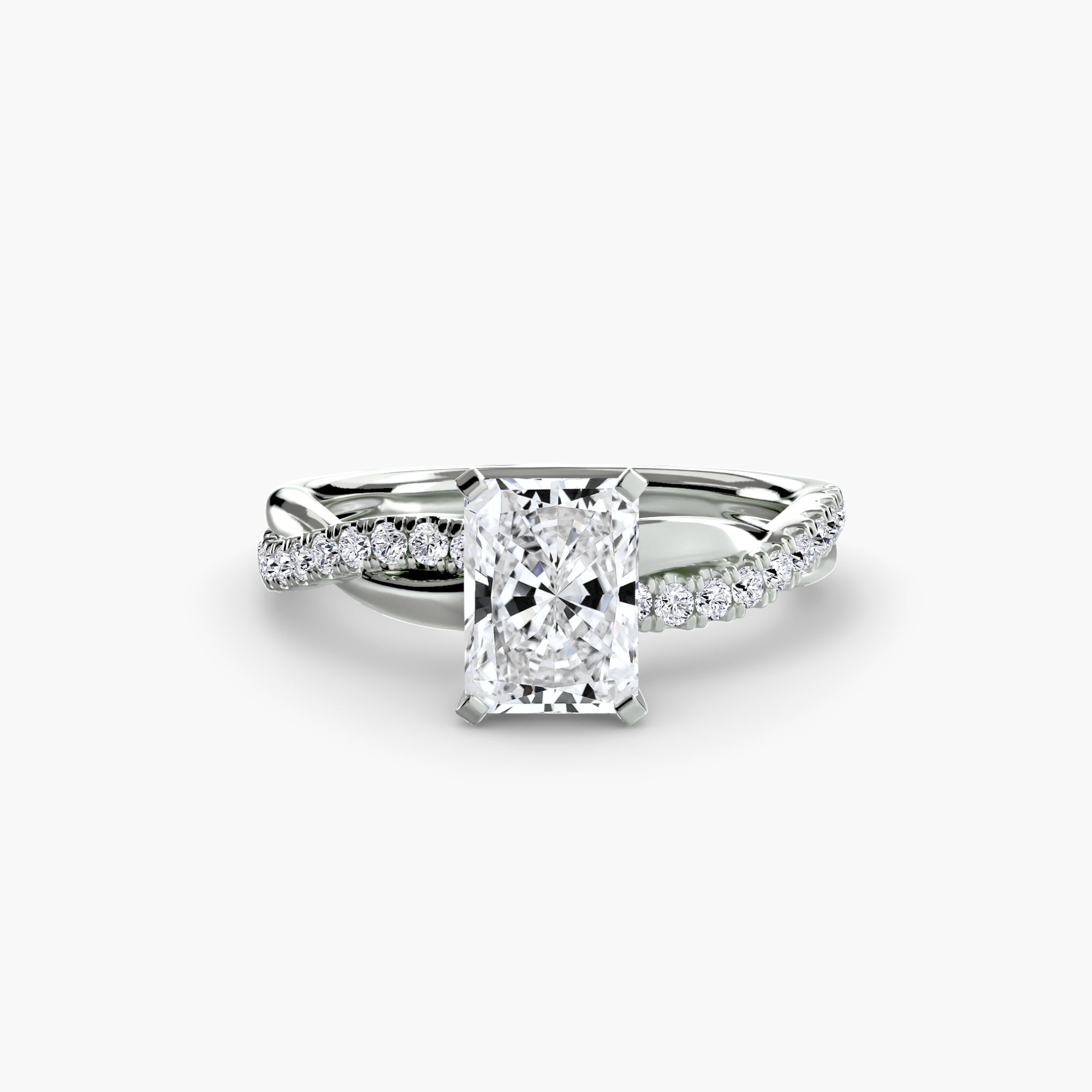 Virella Twist Ring – Oval Cut