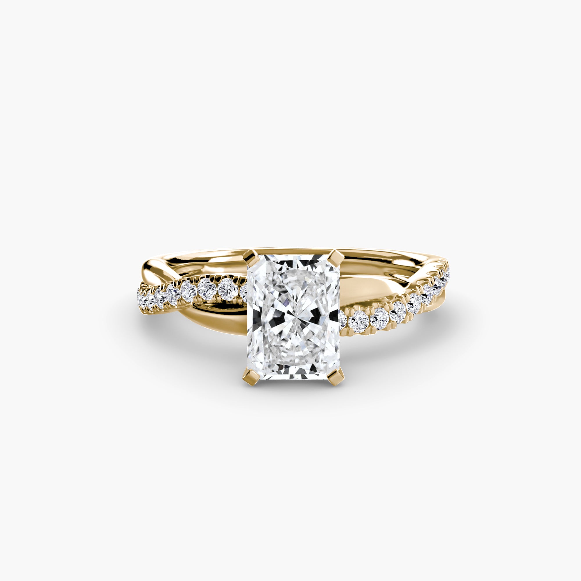 Virella Twist Ring – Oval Cut