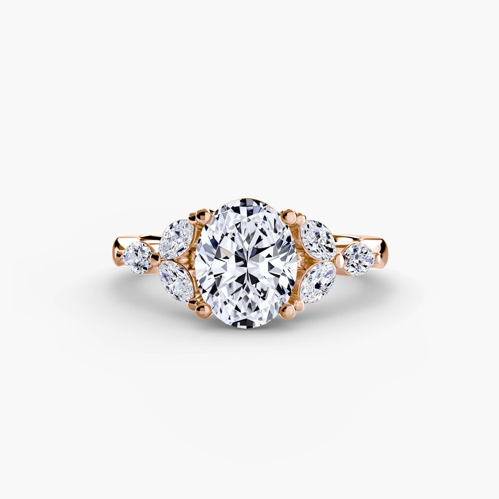Lumina Cluster Ring – Oval Cut