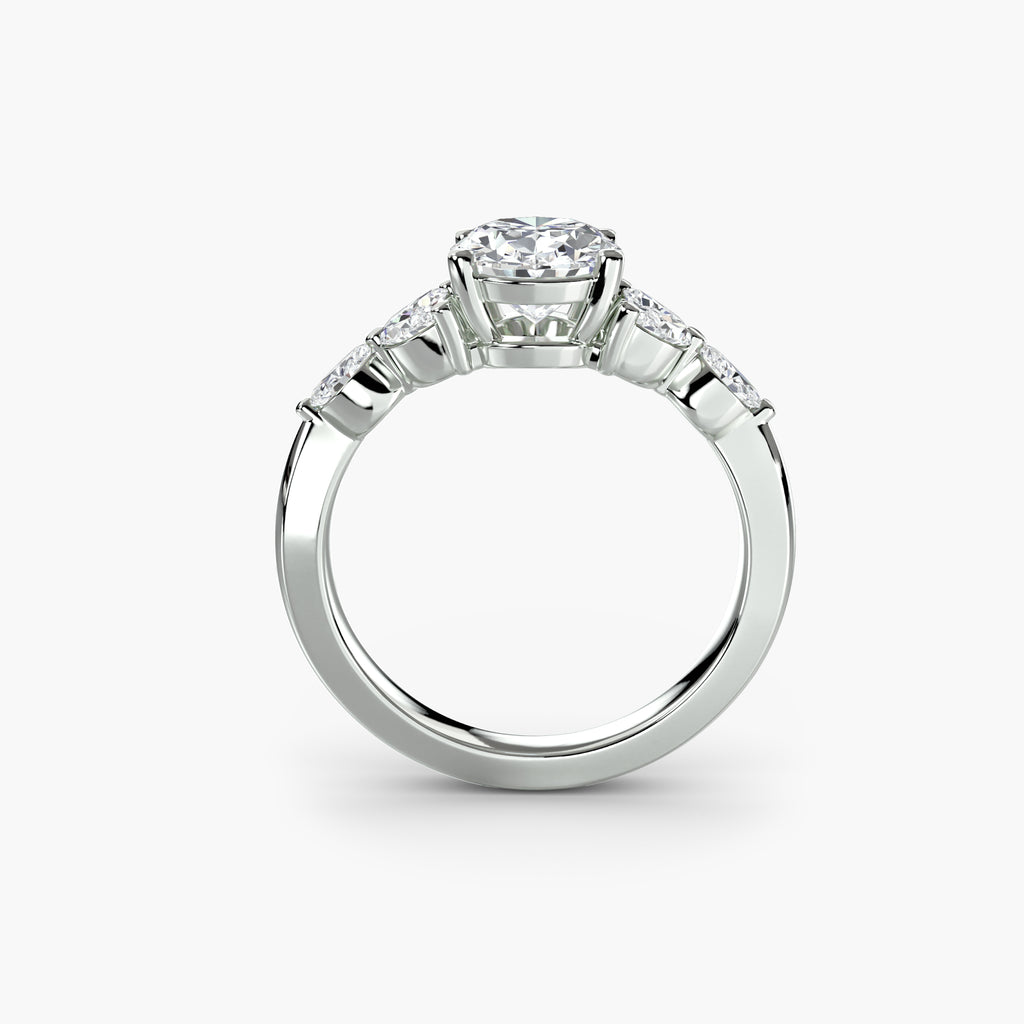 Lumina Cluster Ring – Oval Cut
